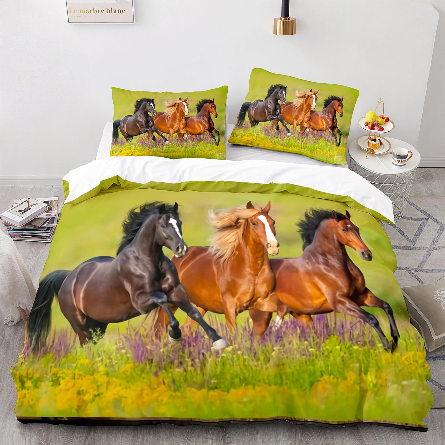 Cutom Duvet Cover Set Pattern Chic Comforter Cover King Size for Teens Adults Bedding Set with Pillowcases  M1110