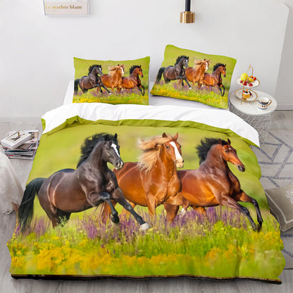 Cutom Duvet Cover Set Pattern Chic Comforter Cover King Size for Teens Adults Bedding Set with Pillowcases  M1110