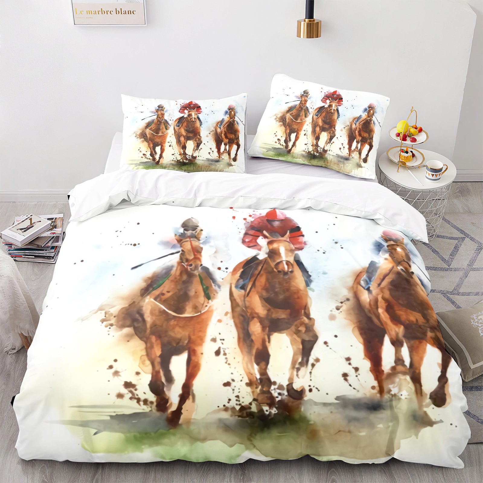 Cutom Duvet Cover Set Pattern Chic Comforter Cover King Size for Teens Adults Bedding Set with Pillowcases  M1121