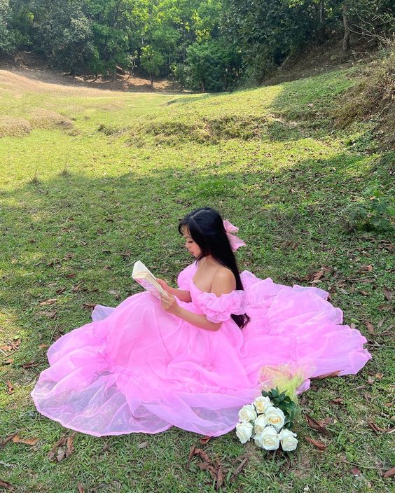 Princess 17th Birthday Dresses Pink Birthday Dress For Teens P356