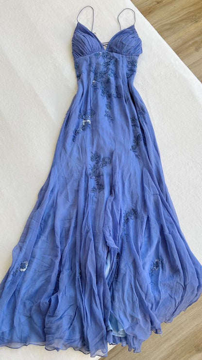 Modest A line Spaghetti Straps Prom Dresses 21th Birthday Outfits P440