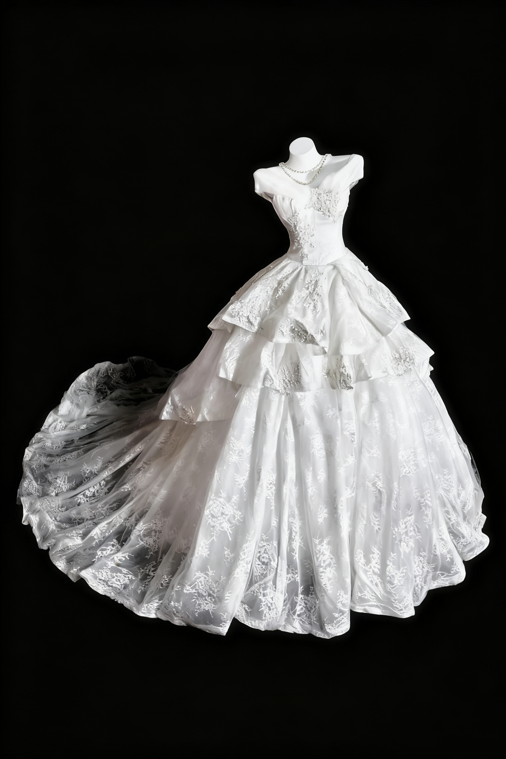 girlhomeshops-White, Gorgeous, And Exquisite Lace Long Wedding Dress gh6281