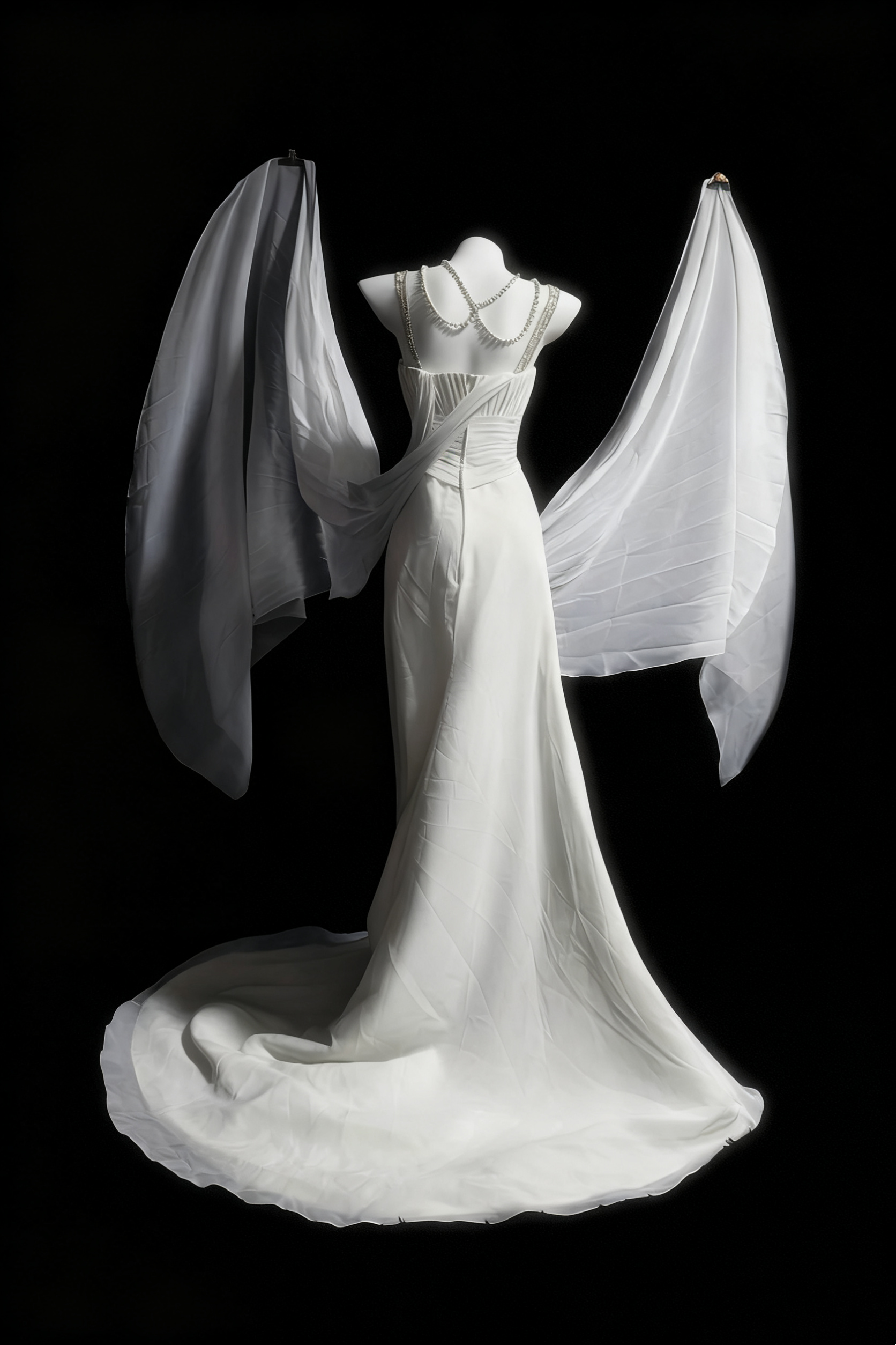 girlhomeshops-White Elegant Long Tulle Wedding Dress For Brides gh6284
