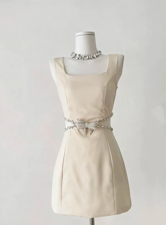 girlhomeshops--Simple And Stylish Short Satin Formal Homecoming Dress gh5691