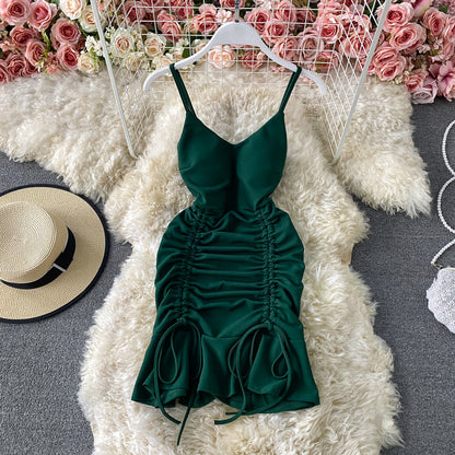 Sexy V Neck Short Dress Fashion Dress  10700