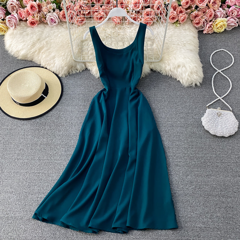 Simple A Line Short Dress Fashion Ddress  10878