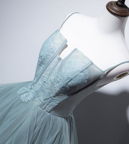 A line tulle lace long ball gown dress formal dress  8548