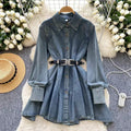Vintage Couture Loose Waisted Denim Dress TP2833
