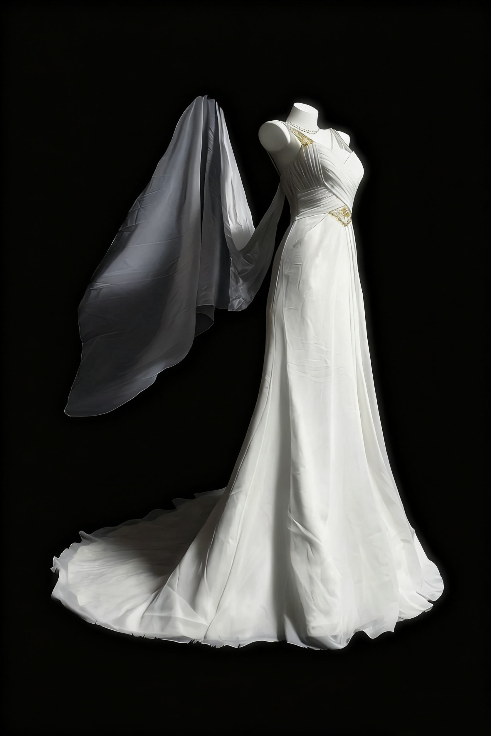girlhomeshops-White Elegant Long Tulle Wedding Dress For Brides gh6284