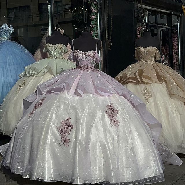Elegant Shiny Embroidery Sweet 16 Quinceanera A-Line Floor-length Prom Dress Birthday Dress Evening Dress Ball Gown TP4422