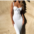 Women New Simple Fashion Slim-fit Spaghetti Strap Dress TP2888