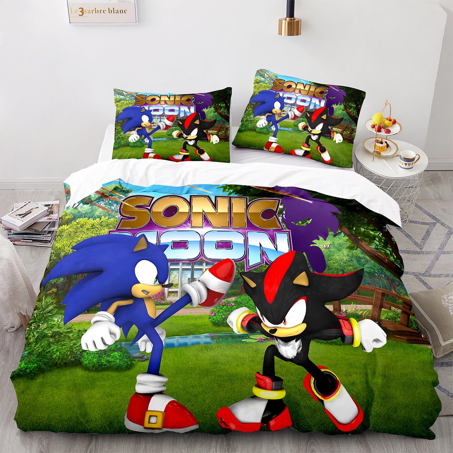 Cutom Duvet Cover Set Pattern Chic Comforter Cover King Size for Teens Adults Bedding Set with Pillowcases  SNK3002