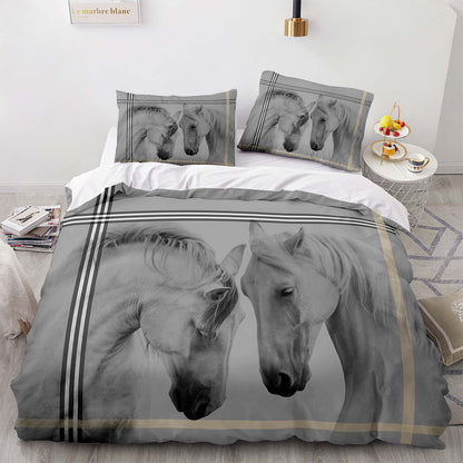 Cutom Duvet Cover Set Pattern Chic Comforter Cover King Size for Teens Adults Bedding Set with Pillowcases  M3002