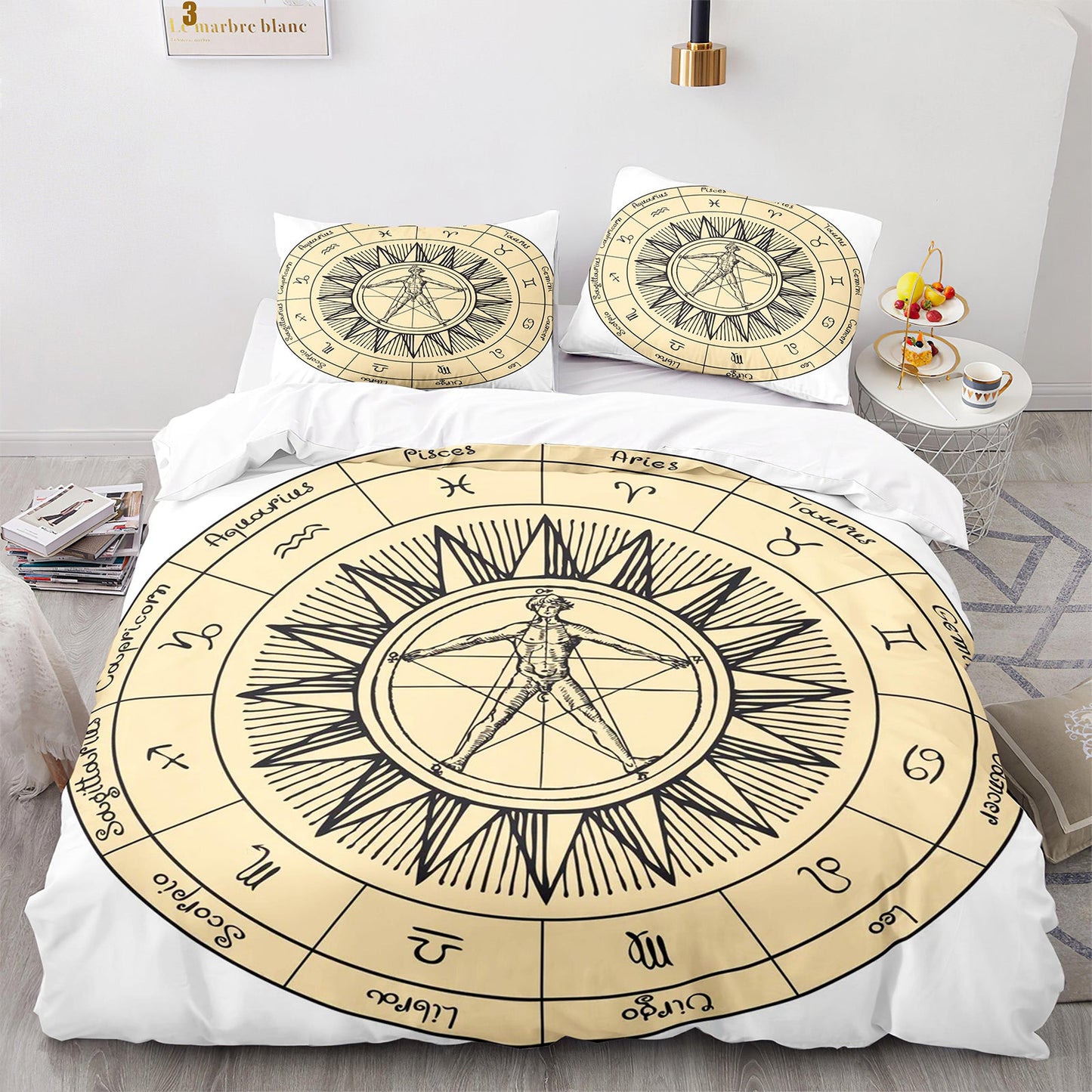 Cutom Duvet Cover Set Pattern Chic Comforter Cover King Size for Teens Adults Bedding Set with Pillowcases  SEXZ3004