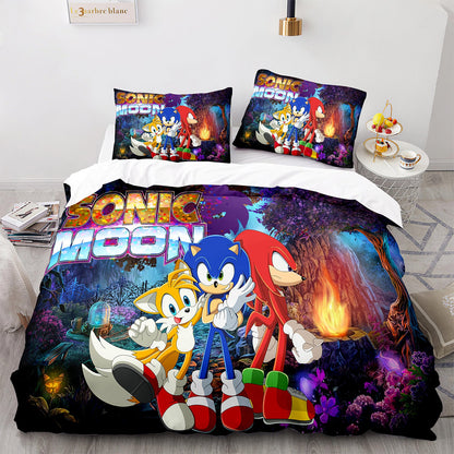Cutom Duvet Cover Set Pattern Chic Comforter Cover King Size for Teens Adults Bedding Set with Pillowcases  SNK3006