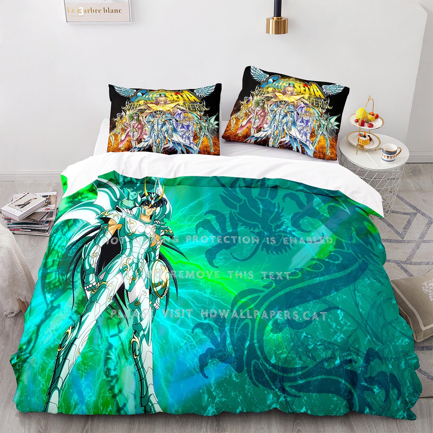 Cutom Duvet Cover Set Pattern Chic Comforter Cover King Size for Teens Adults Bedding Set with Pillowcases  SDS3010