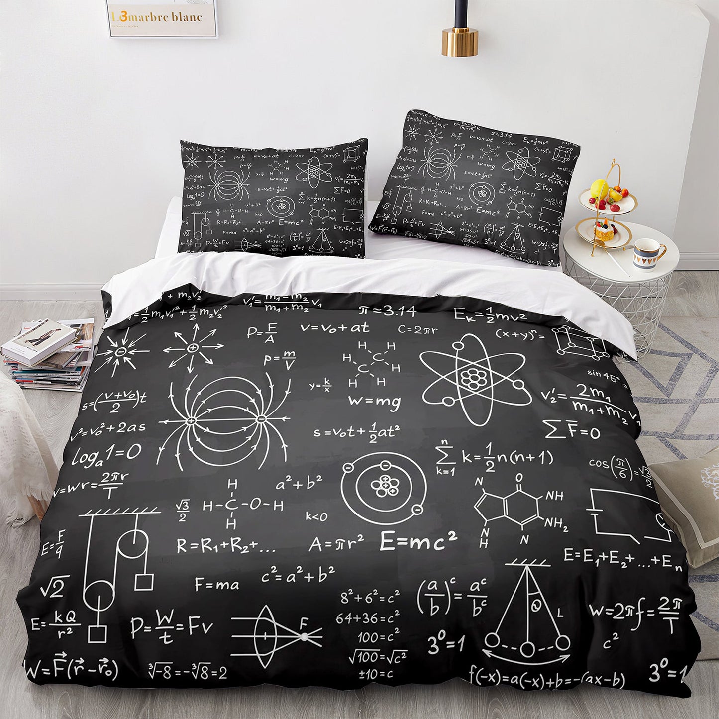 Cutom Duvet Cover Set Pattern Chic Comforter Cover King Size for Teens Adults Bedding Set with Pillowcases  GS3012