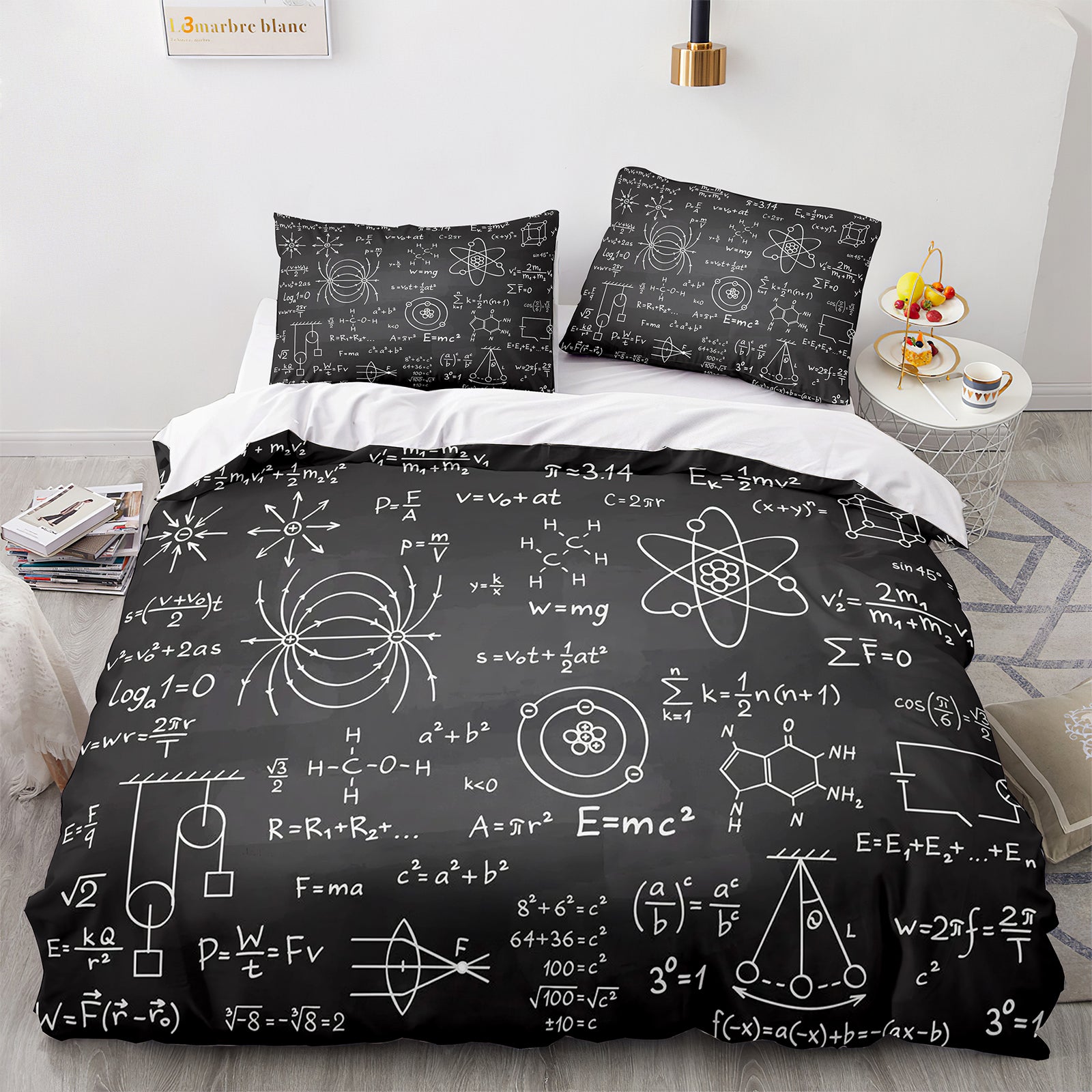 Cutom Duvet Cover Set Pattern Chic Comforter Cover King Size for Teens Adults Bedding Set with Pillowcases  GS3012