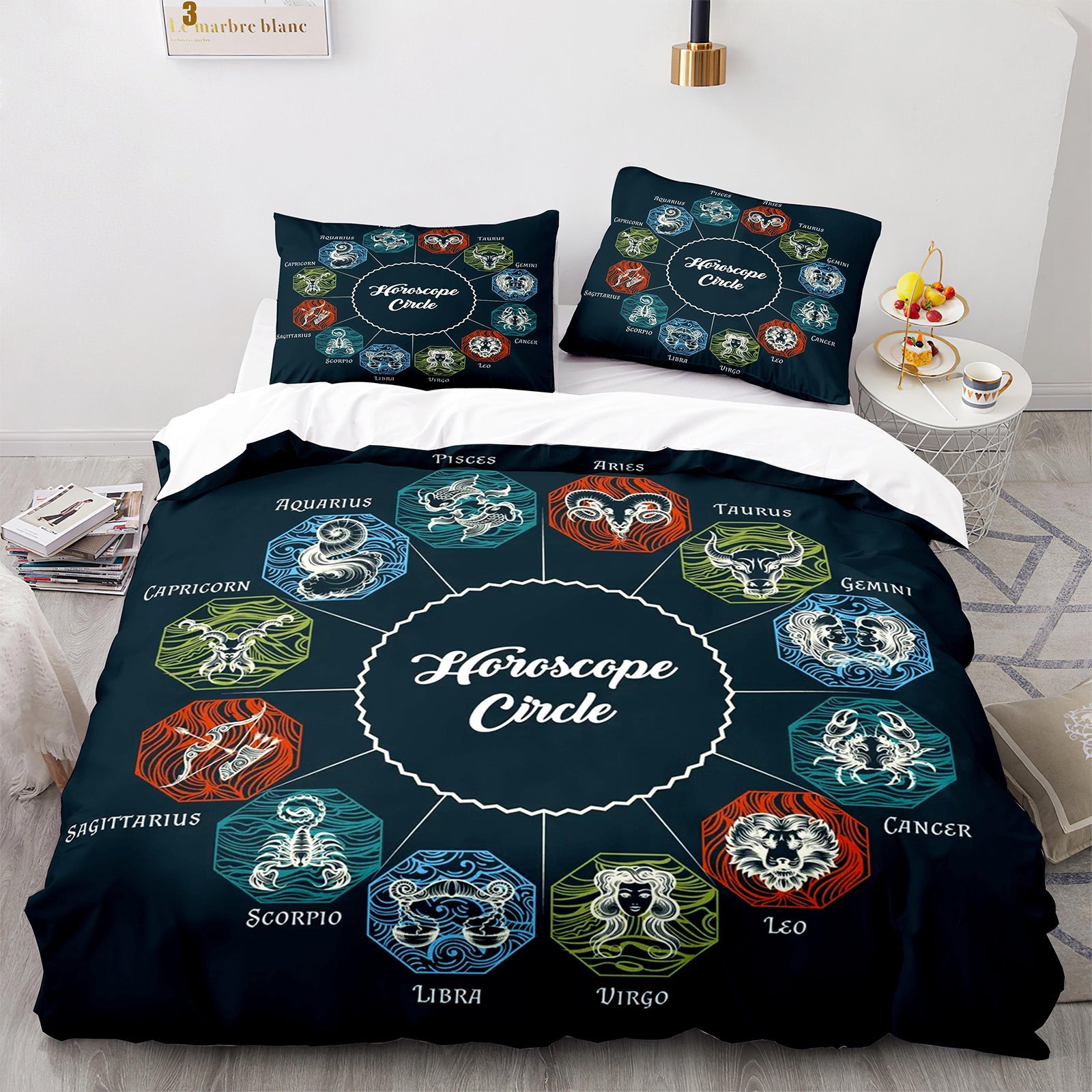 Cutom Duvet Cover Set Pattern Chic Comforter Cover King Size for Teens Adults Bedding Set with Pillowcases  SEXZ3013