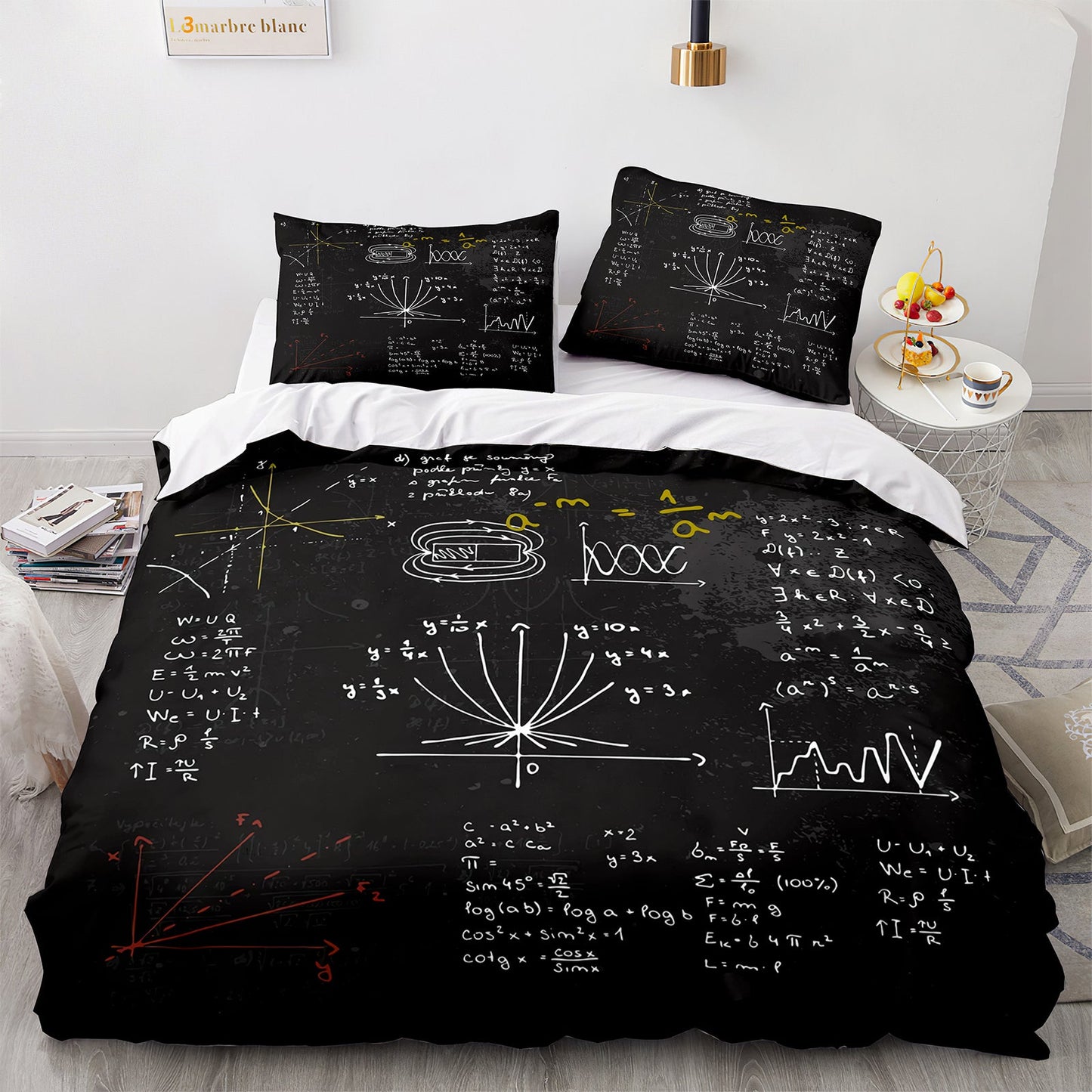 Cutom Duvet Cover Set Pattern Chic Comforter Cover King Size for Teens Adults Bedding Set with Pillowcases  GS3014