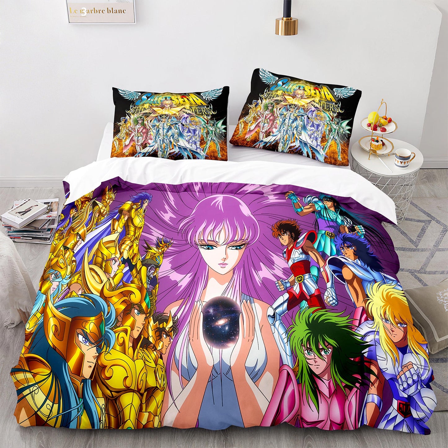 Cutom Duvet Cover Set Pattern Chic Comforter Cover King Size for Teens Adults Bedding Set with Pillowcases  SDS3015