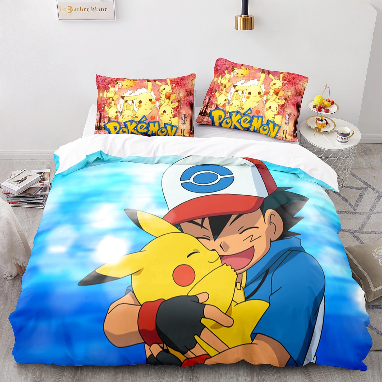 Cutom Duvet Cover Set Pattern Chic Comforter Cover King Size for Teens Adults Bedding Set with Pillowcases  PKQ3015