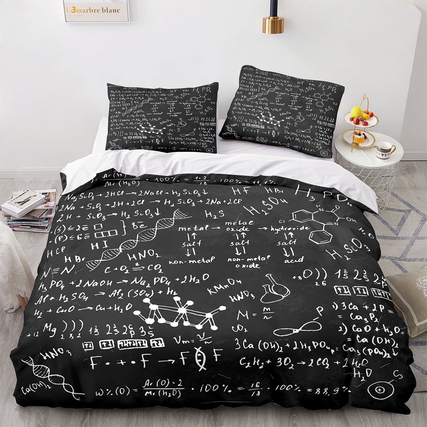 Cutom Duvet Cover Set Pattern Chic Comforter Cover King Size for Teens Adults Bedding Set with Pillowcases  GS3016