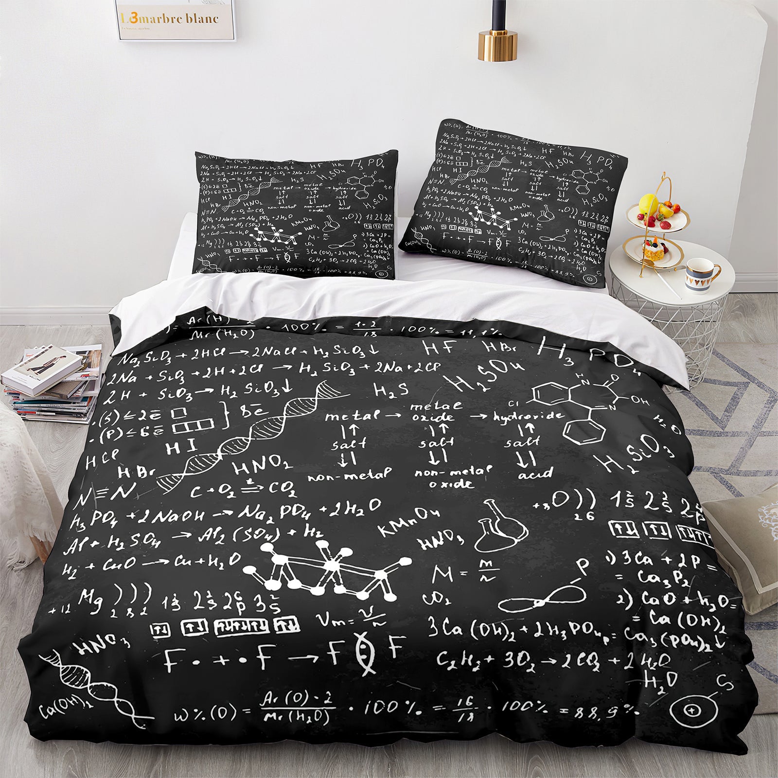 Cutom Duvet Cover Set Pattern Chic Comforter Cover King Size for Teens Adults Bedding Set with Pillowcases  GS3016