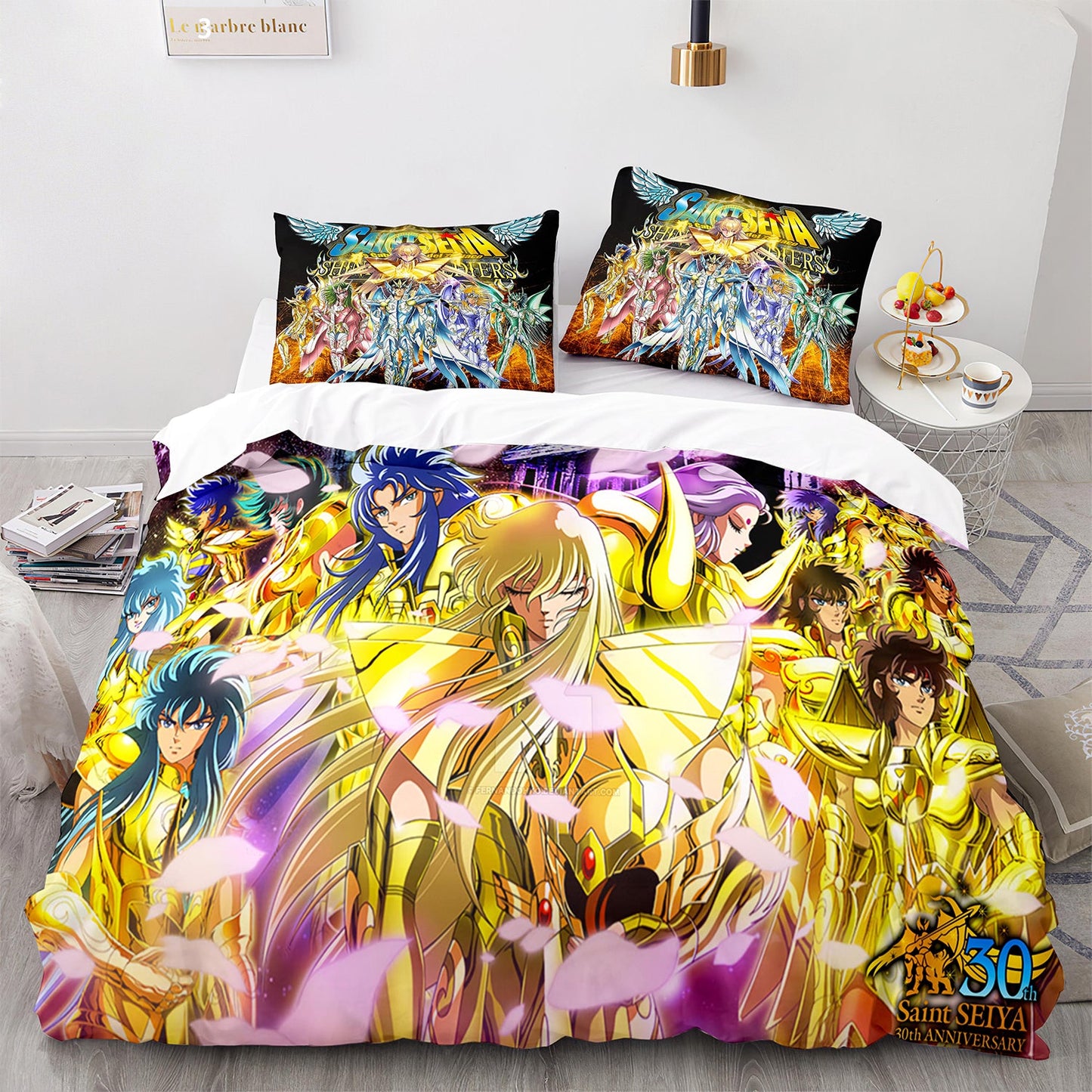 Cutom Duvet Cover Set Pattern Chic Comforter Cover King Size for Teens Adults Bedding Set with Pillowcases  SDS3017