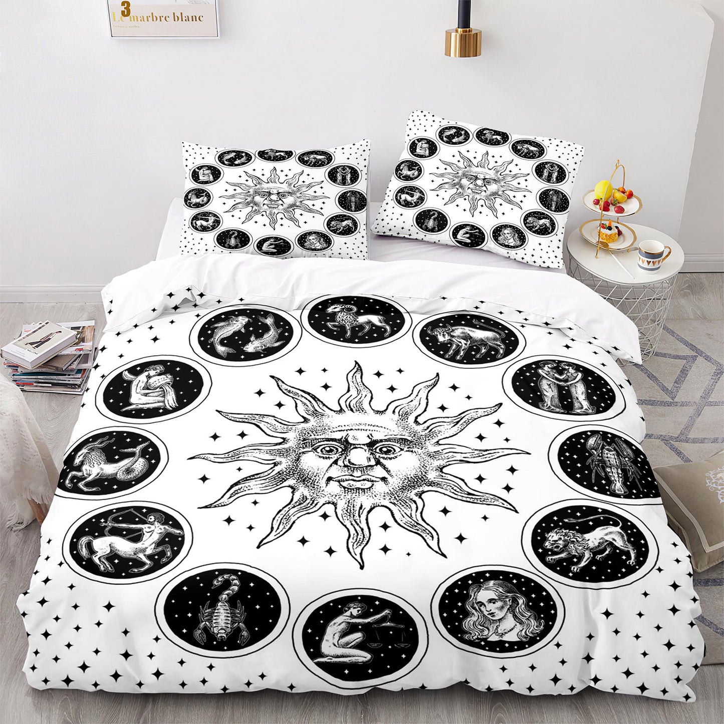 Cutom Duvet Cover Set Pattern Chic Comforter Cover King Size for Teens Adults Bedding Set with Pillowcases  SEXZ3020