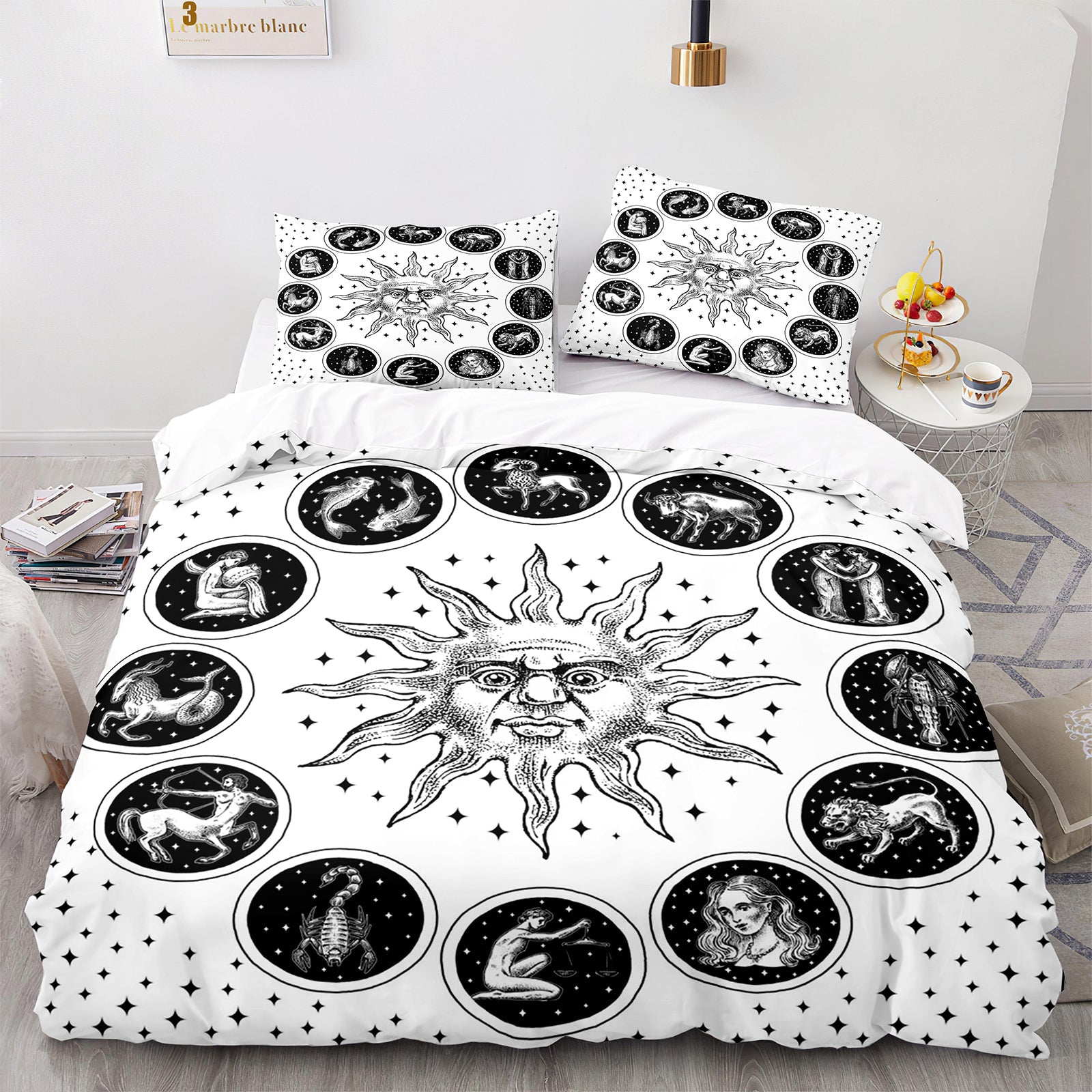 Cutom Duvet Cover Set Pattern Chic Comforter Cover King Size for Teens Adults Bedding Set with Pillowcases  SEXZ3020