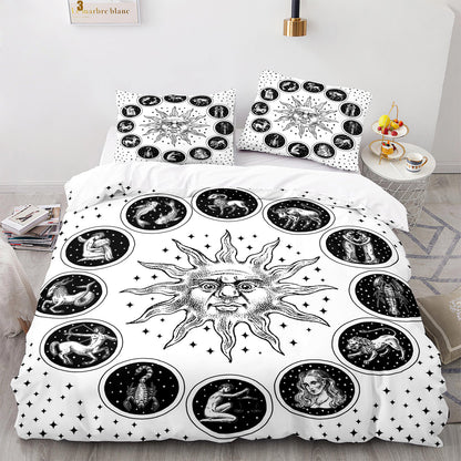 Cutom Duvet Cover Set Pattern Chic Comforter Cover King Size for Teens Adults Bedding Set with Pillowcases  SEXZ3020