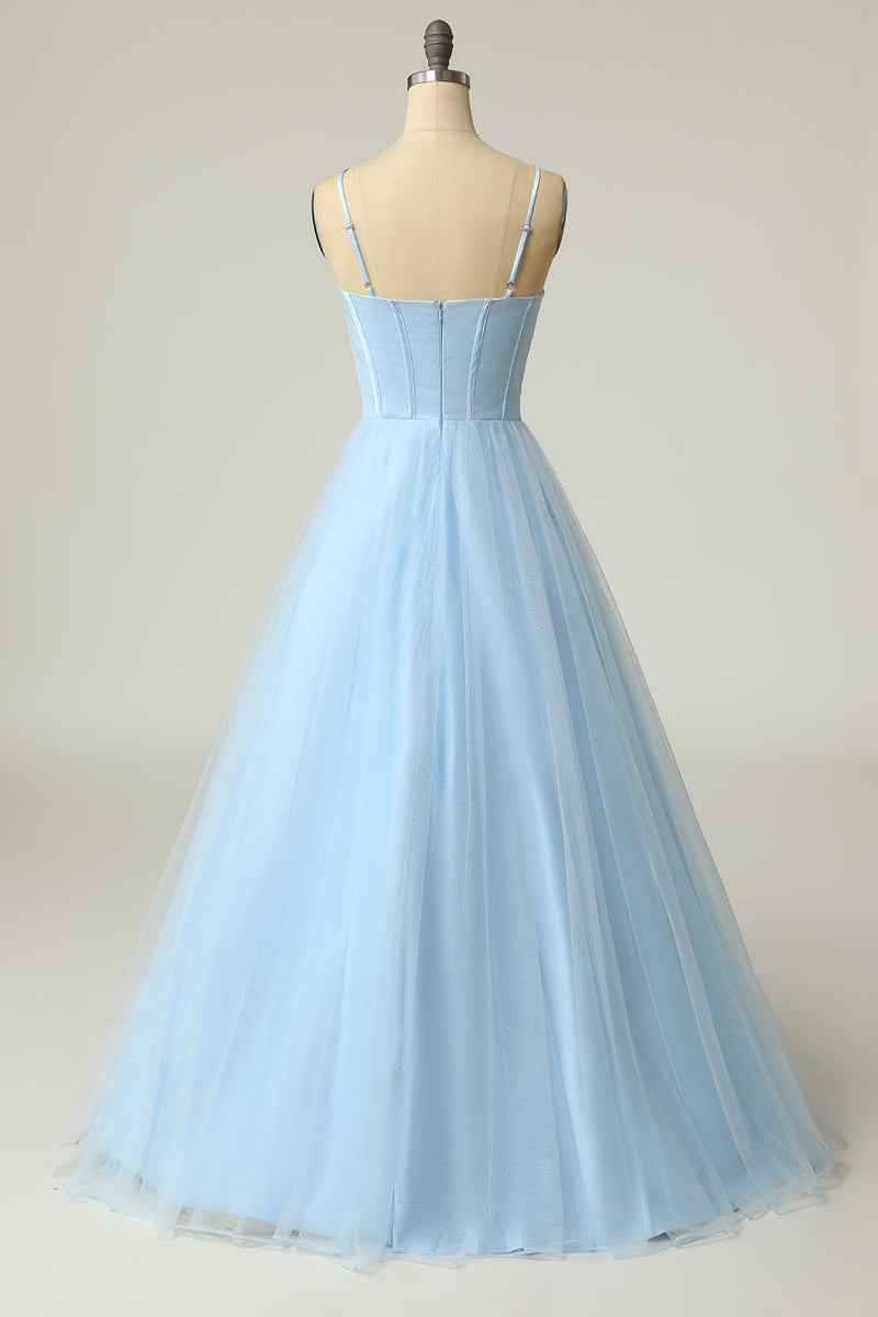 Sweetheart Sleeveless A-Line Empire Satin Party Prom Dress