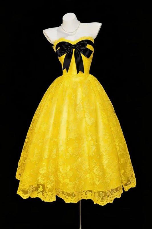 New stylish short satin back-to-school dress/birthday dress gh6835