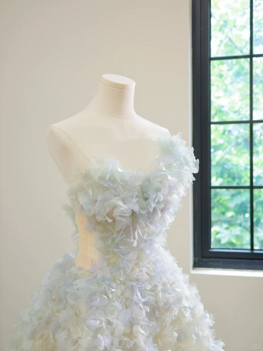 Girlhomeshops-Specially adjusted Monet Garden color fairy elegant long tulle Prom Dress evening dress gh5061