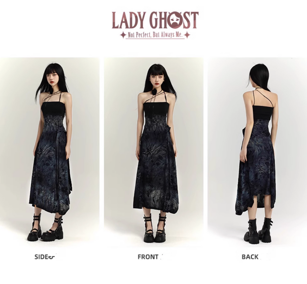Simple Fashion Design Sense Halter Dress TP2926