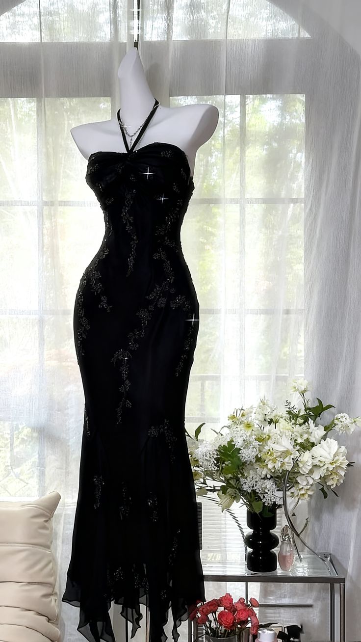 Luxury Dark Green Mermaid Bead Embroidered Chiffon Long Prom Dress Evening Dress P4032