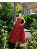 New Elegant Women Sexy Backless Beach Spaghetti Strap Dress TP2968