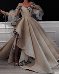 Elegant Sweetheart Floral Embroidery Off-the-shoulder Sweet 16 Quinceanera A-Line Tulle Floor-length Prom Dress Birthday Dress Evening Dress Ball Gown TP4545