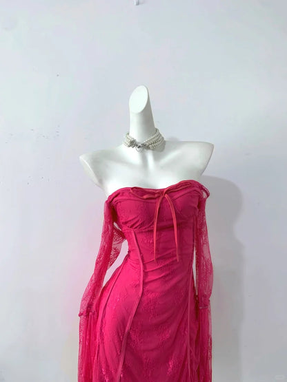 Pink Homecoming Dress Short Lace Prom Dress Evening Dress Party Dress gh4480