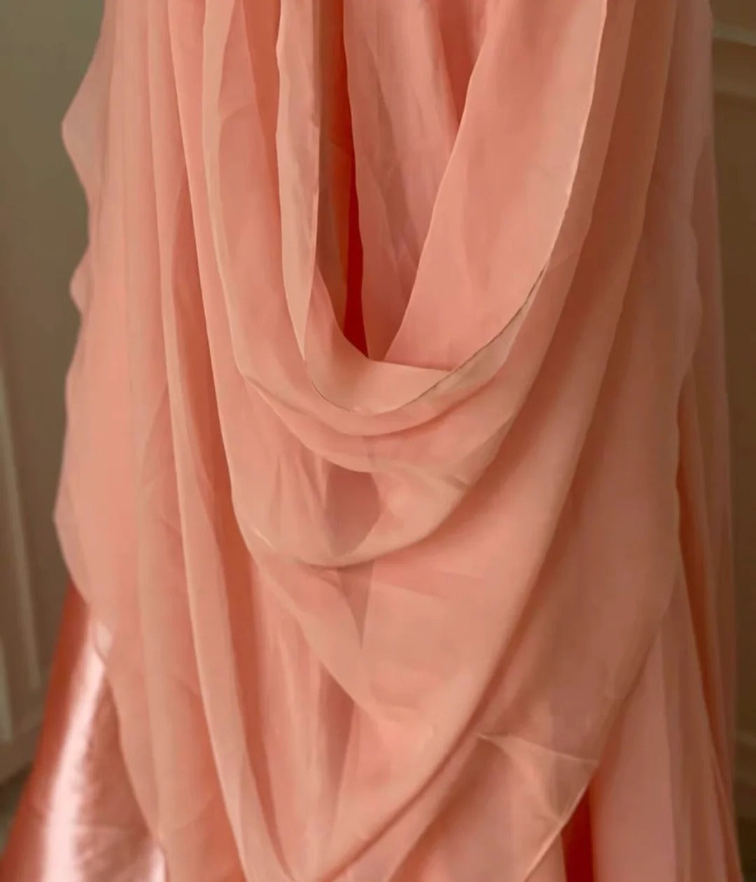 ✨Pink Fantasy Greek Goddess Long Chiffon Ball Gown Evening Gown gh4269