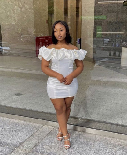 Sexy 17th Birthday Dresses White Off The Shoulder Birthday Outfits P327