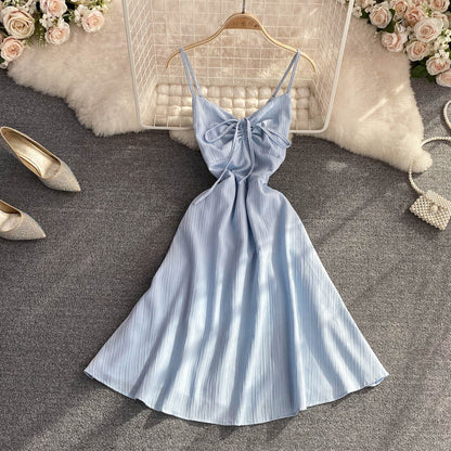 Cute A Line V Neck Short Dress Fashion Dress P344