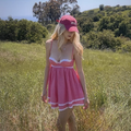 Cute Rose Pink Sweetheart Neckline Design A-line Spaghetti Strap Women Party Dress TP3902