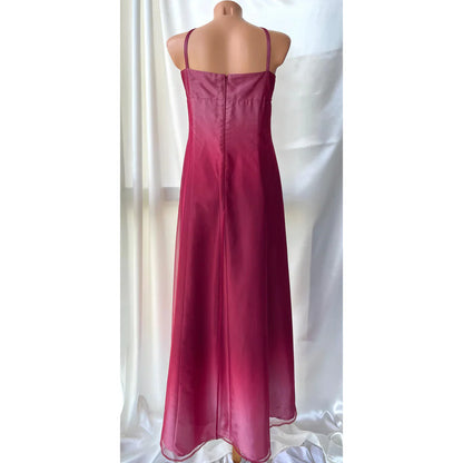 Girlhomeshops--Red exquisite floral beaded fashion long tulle prom dress graduation dress gh5521