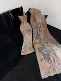 Gorgeous Shiny Beaded Exquisite Embroidery Mermaid Long Evening Dress Prom Dresses TP4185