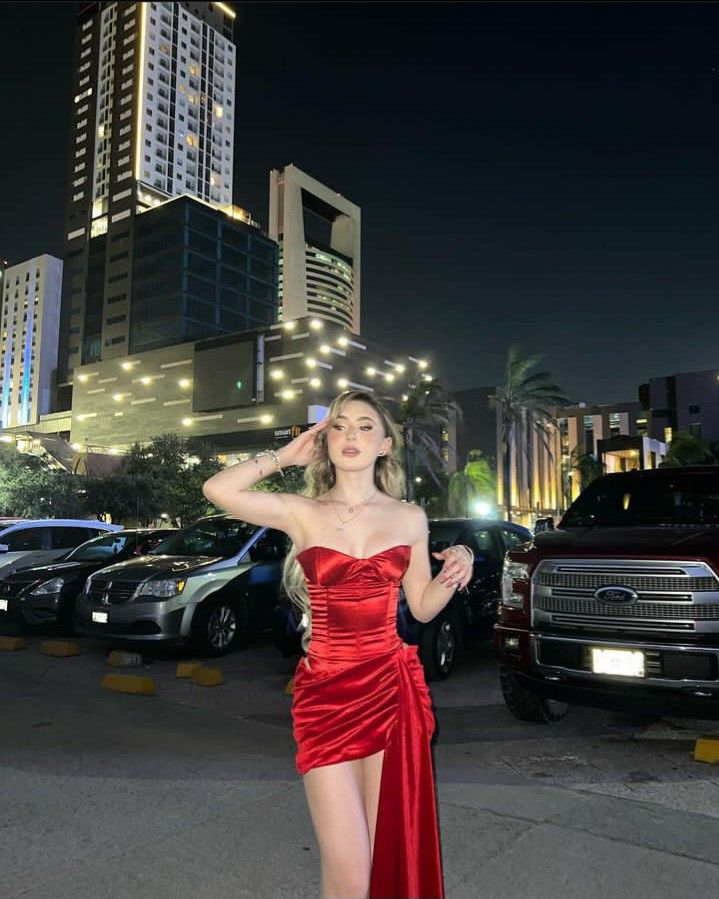 Sweetheart Red Tight Party Dresses Satin Bodycon Mini Dress Cocktail