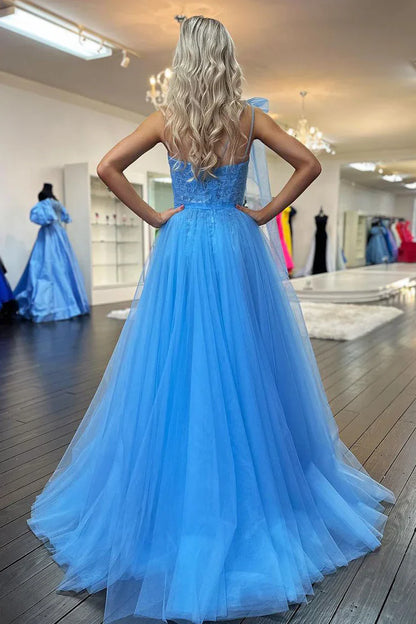 Chic A-Line One Shoulder Sleeveless Formal Party Dress