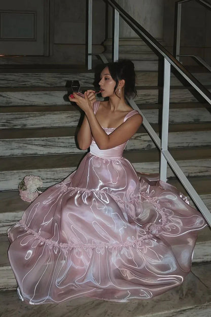 Cute Bateau Sleeveless A-Line Empire Party Prom Dress