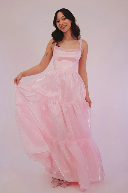 Cute Bateau Sleeveless A-Line Empire Party Prom Dress